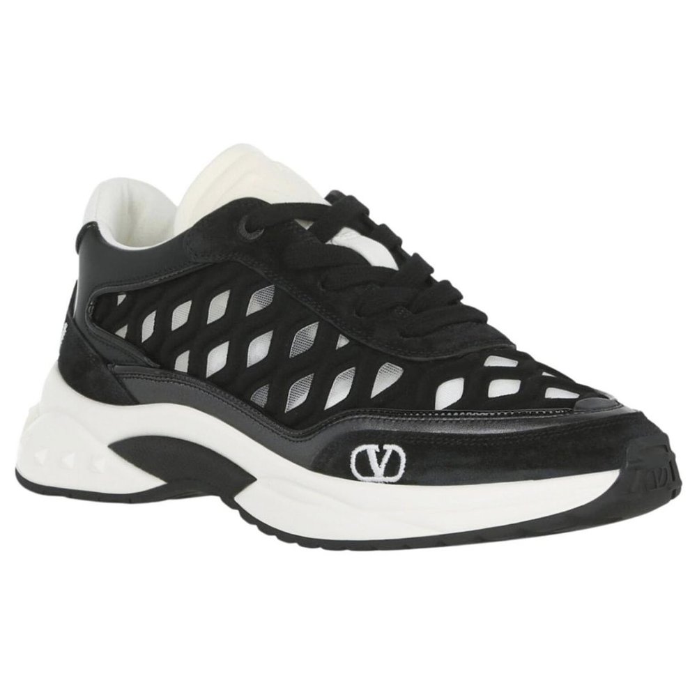 NEW $920 Valentino Garavani Ready Go Runner Sneakers! US 5 Euro 35 Black Laces